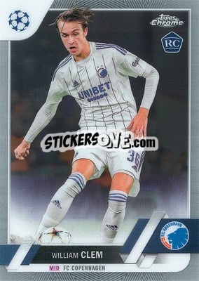 Sticker William Clem - UEFA Club Competitions Chrome 2022-2023
 n. 139 - Topps