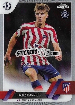 Sticker Pablo Barrios - UEFA Club Competitions Chrome 2022-2023
 n. 157 - Topps