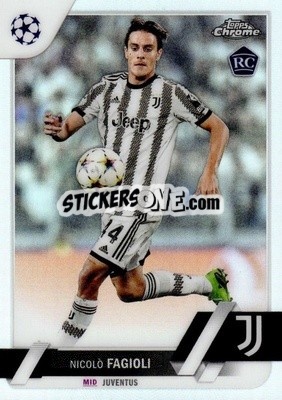 Sticker Nicolo Fagioli - UEFA Club Competitions Chrome 2022-2023
 n. 53 - Topps