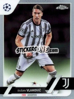 Sticker Dusan Vlahovic - UEFA Club Competitions Chrome 2022-2023
 n. 75 - Topps