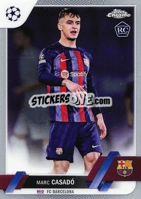 Sticker Marc Casado - UEFA Club Competitions Chrome 2022-2023
 n. 104 - Topps