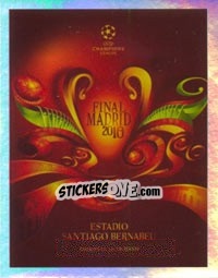 Sticker Poster Final Madrid 2010 - UEFA Champions League 2009-2010 n. 2 - Panini