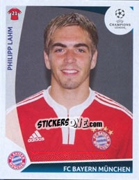 Sticker Philipp Lahm - UEFA Champions League 2009-2010 n. 8 - Panini