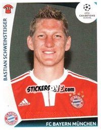 Sticker Bastian Schweinsteiger - UEFA Champions League 2009-2010 n. 14 - Panini
