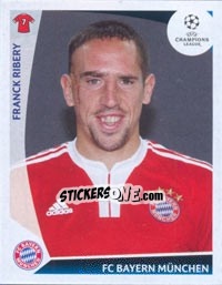 Figurina Franck Ribery - UEFA Champions League 2009-2010 - Panini
