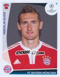 Sticker Miroslav Klose - UEFA Champions League 2009-2010 - Panini