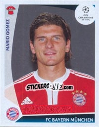 Sticker Mario Gomez - UEFA Champions League 2009-2010 n. 21 - Panini