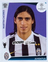 Sticker Martin Caceres - UEFA Champions League 2009-2010 n. 28 - Panini