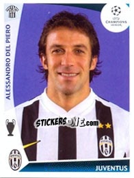Sticker Alessandro Del Piero - UEFA Champions League 2009-2010 - Panini