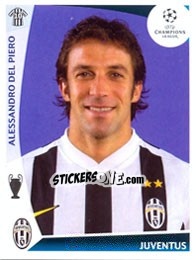 Figurina Alessandro Del Piero - UEFA Champions League 2009-2010 - Panini