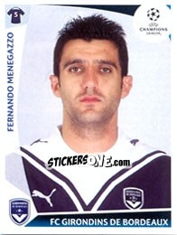 Sticker Fernando Menegazzo - UEFA Champions League 2009-2010 - Panini