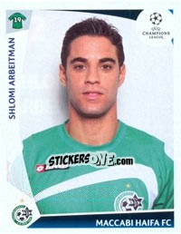 Sticker Shlomi Arbeitman - UEFA Champions League 2009-2010 - Panini