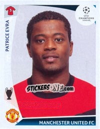 Sticker Patrice Evra - UEFA Champions League 2009-2010 n. 76 - Panini