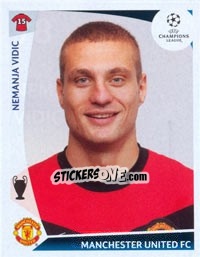 Sticker Nemanja Vidic - UEFA Champions League 2009-2010 n. 78 - Panini