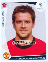 Sticker Michael Owen - UEFA Champions League 2009-2010 n. 85 - Panini