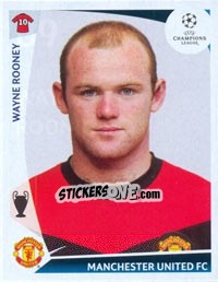 Sticker Wayne Rooney - UEFA Champions League 2009-2010 n. 89 - Panini