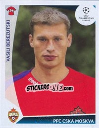 Sticker Vasili Berezutski - UEFA Champions League 2009-2010 n. 93 - Panini