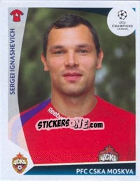 Sticker Sergei Ignashevich - UEFA Champions League 2009-2010 - Panini