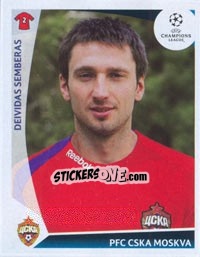 Cromo Deividas Semberas - UEFA Champions League 2009-2010 - Panini