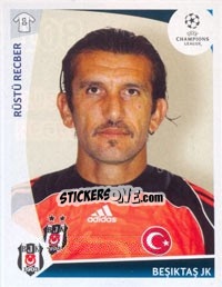 Figurina Rüstü Recber - UEFA Champions League 2009-2010 - Panini