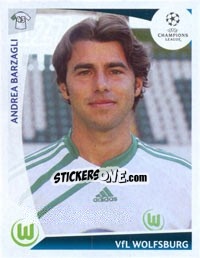 Sticker Andrea Barzagli - UEFA Champions League 2009-2010 - Panini