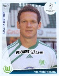 Sticker Sascha Riether - UEFA Champions League 2009-2010 n. 129 - Panini