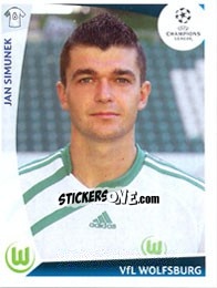 Sticker Jan Simunek - UEFA Champions League 2009-2010 - Panini