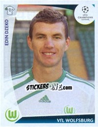 Sticker Edin Dzeko - UEFA Champions League 2009-2010 n. 140 - Panini