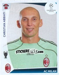 Cromo Christian Abbiati - UEFA Champions League 2009-2010 - Panini