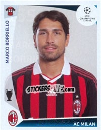Sticker Marco Borriello - UEFA Champions League 2009-2010 - Panini