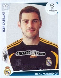 Cromo Iker Casillas - UEFA Champions League 2009-2010 - Panini