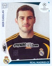 Sticker Iker Casillas - UEFA Champions League 2009-2010 n. 159 - Panini