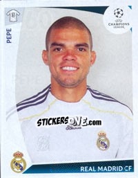Sticker Pepe - UEFA Champions League 2009-2010 n. 160 - Panini