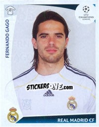 Sticker Fernando Gago - UEFA Champions League 2009-2010 n. 165 - Panini