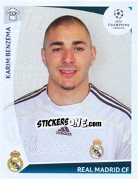 Sticker Karim Benzema - UEFA Champions League 2009-2010 - Panini