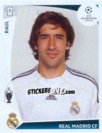 Cromo Raul González - UEFA Champions League 2009-2010 - Panini