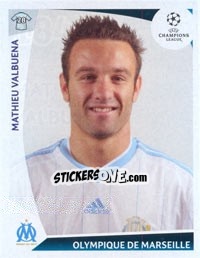 Sticker Mathieu Valbuena - UEFA Champions League 2009-2010 - Panini