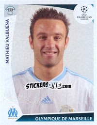 Sticker Mathieu Valbuena - UEFA Champions League 2009-2010 n. 184 - Panini