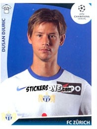 Sticker Dusan Djuric - UEFA Champions League 2009-2010 - Panini
