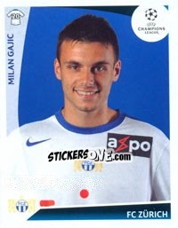 Figurina Milan Gajic - UEFA Champions League 2009-2010 - Panini