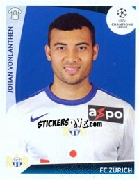 Sticker Johan Vonlanthen - UEFA Champions League 2009-2010 n. 208 - Panini