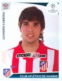 Cromo Leandro Cabrera - UEFA Champions League 2009-2010 - Panini