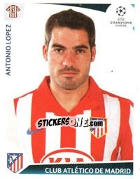 Sticker Antonio Lopez - UEFA Champions League 2009-2010 - Panini