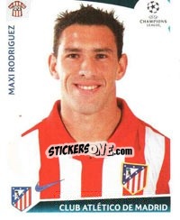 Cromo Maxi Rodriguez - UEFA Champions League 2009-2010 - Panini