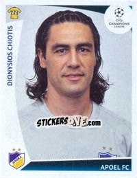 Sticker Dionisios Chiotis - UEFA Champions League 2009-2010 - Panini