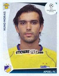 Sticker Nuno Morais - UEFA Champions League 2009-2010 - Panini