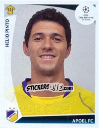 Figurina Helio Pinto - UEFA Champions League 2009-2010 - Panini