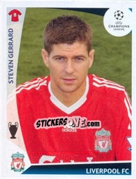 Cromo Steven Gerrard - UEFA Champions League 2009-2010 - Panini