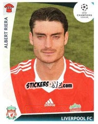 Figurina Albert Riera - UEFA Champions League 2009-2010 - Panini