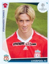 Sticker Fernando Torres - UEFA Champions League 2009-2010 n. 293 - Panini